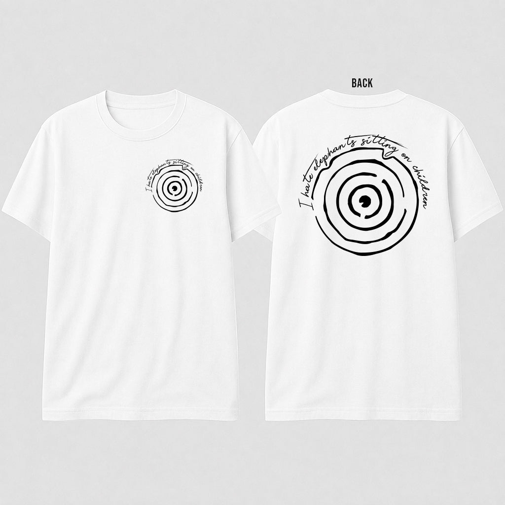 T-Shirt "Spiritual Circles" (weiß)