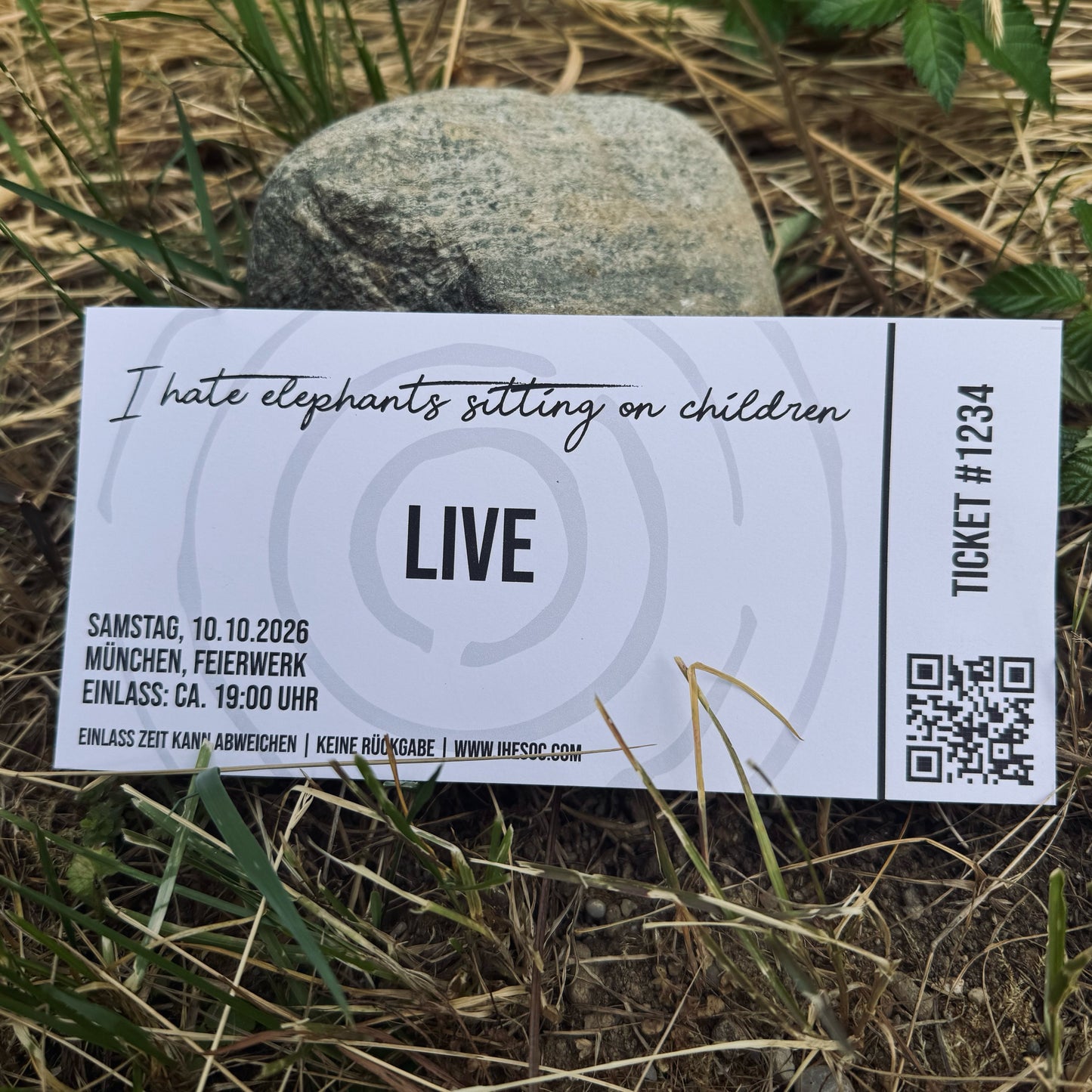 Ticket ihesoc LIVE / München, Sa. 10.10.2026